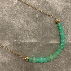 Jade bead necklace